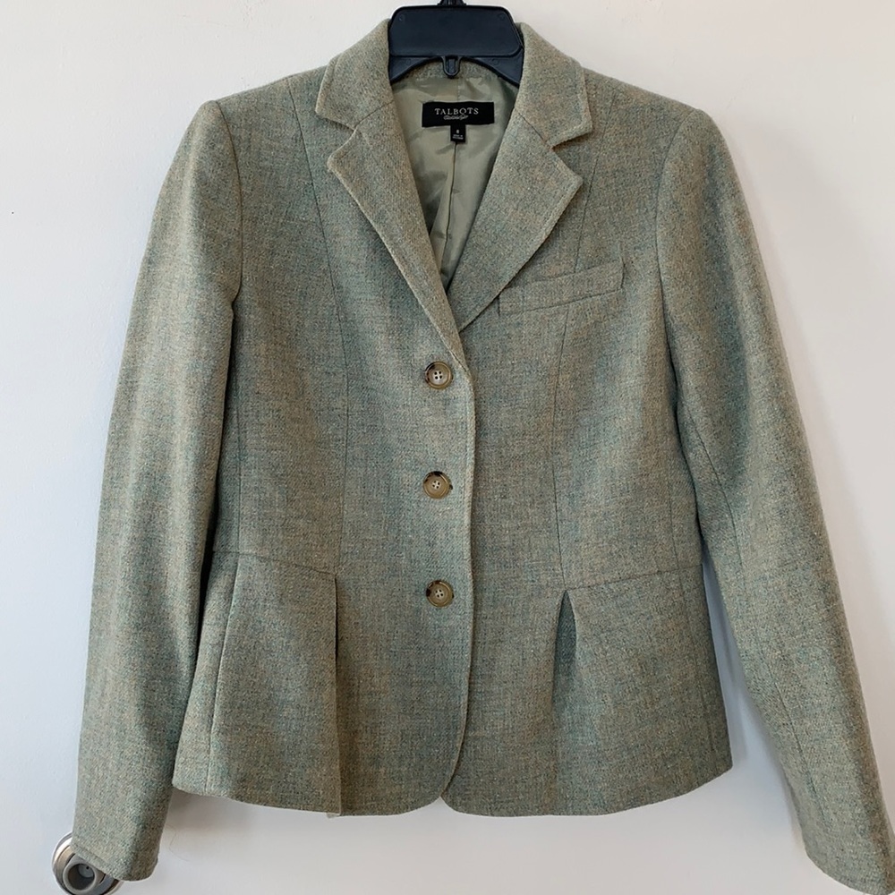 Talbot’s Women’s Spring Jacket Color Green size 8 Work Career Casual